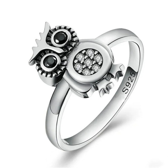 🍂  925 Silver Plated 3A CZ Cute Ring for Men Women, FB16FA1042 - Picture 2 of 6